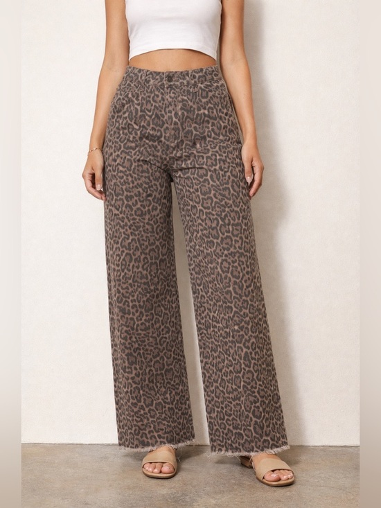 Pants - Animal printed jeans